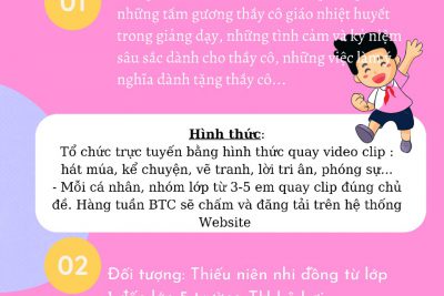 Hoạt động chào mừng ngày Nhà giáo Việt Nam 20/11/2022